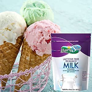 DairySky Lactose Free Milk Powder & Dulce de Leche Sin Azucar | Lactose Free Nonfat Milk Kosher with Protein & Calcium | Caramel No Added Sugar, Gluten Free Used for Ice Cream, Desserts, Coffee,& More - Image 4